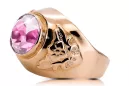 Original Vintage 14K Rose Gold Amethyst Ring Vintage craft vrc078r